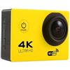 BJdfgE Ultra HD 4K Action Camera 30fps/170D Casco subacqueo Impermeabile Schermo da 2,0 pollici WiFi Controllo remoto Sport go Video Pro(Yelllow)