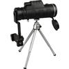 OKUMEYR Telescopio Ottico Monoculare Con Tripode Lega Di Alluminio e Clip Per Smartphone Visione Notturna Basso Luce Compasso Incluso Per Escursioni e Sport All Aperto