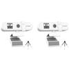 Mealoodiousmusea 2 set di webcam per computer con messa a fuoco automatica HD USB online regolabile per PC con microfono cablato di ricambio webcam esterna videocamera bianca 4K
