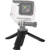 PartyKindom Treppiede Mini per Smartphone e Fotocamera in Abs Nero, Design Compatto Antiscivolo, per Attività All'aperto e Micro Riprese