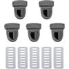ZHOUXYFDC Serrature Per Borse 10/20 pezzi di fermagli in metallo for borse, chiusure a scatto for borse, chiusure a scatto for fai da te, accessori for custodie e ferramenta(Black1,10pcs)