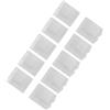 KIMISS Custodia per Batteria Custodia per Batteria per Fotocamera Trasparente Abs 10Pcs Contenitore per Custodia in Plastica Trasparente Resistente all'umidità Contenitore per 3 4