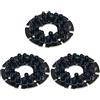 Othmro 24 LED 42mm/1.65 pollici bordo 90 Gradi piastra rotonda lampadina per telecamera di sicurezza CCTV nero 3pcs