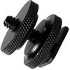 Limtula Supporto per slitta calda per fotocamera in alluminio adattatore per vite per treppiede da 1/4 pollice, supporto per scarpa per accessori per microfono, adattatore a doppio strato