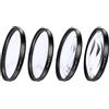 KBOLAE Kit filtro close-up +1 +2 +4 +10 set di lenti per fotocamere digitali 43mm, trasparente