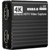 Generico Scheda di acquisizione USB - Acquisizione video HD, adattatore di registrazione esterno, codificatore 60FPS fluido, accessorio monitor pass through 4K, hardware per streaming multimediale digitale | S