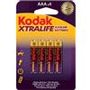 Kodak CAT30951990 - Alkalinas LR 03 AAA, confezione da 4
