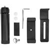 Akozon Set di Morsetti Porta Telefono in Lega di Alluminio perOsmo Pocket 2 - Supporto per Fotocamera con Montaggio su Treppiede con Silicone Antiscivolo, Fori per Viti da 1/4