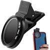 Generic Filtro fotocamera telefono Clipser CPL, Filtro cellulare a Clipser | Supporto per Ultra | per fotocamera per immagini solare con telaio in alluminio familiare