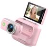 Tsophreniq Telecamera in miniatura funzionale 4K ad alta trasparenza con scheda da 32 GB adatta per multi-angoli creativo design antiurto palmare piccola fotocamera