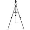 NEDIS Telescopio | Range di apertura: 70 mm | Lunghezza focale: 700 mm | Scope finder: 5 x 24 | Altezza massima di lavoro: 125 cm | Tripod | Bianco/Nero