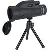 SweAtz Telescopio 80X100 per adulti Bambini Principianti Telescopi per astronomia, Obiettivo Zoom HD Prisma Escursionismo all'aperto Telescopio monoculare Clip per telefono Treppiede