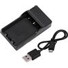 Haofy Caricabatterie, Stazione di Ricarica USB per Fotocamere BLS1 BLS5 BLS50, Ricarica Rapida con Cavo USB