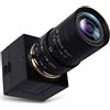 SVPRO Teleobiettivo, webcam compatibile con Mac, fotocamera USB da 1 MP con obiettivo zoom ottico da 5-50 mm, messa a fuoco manuale, webcam UVC PC per Windows, Linux, Android, Mac, 1280 x 720, USB2.0
