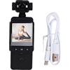ciciglow Body Cam, Videocamera Portatile Indossabile 1080P HD con Obiettivo Ruotabile a 360 Gradi e Rilevamento del Movimento, per Sport All'aria Aperta, Viaggi, Riunioni, Forze 'ordine