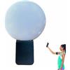Generic Luce video Clip Fill - Mini luce ad anello per selfie ricaricabile tramite USB | Luce di riempimento portatile per videoconferenze, streaming live, fotografia e selfie | Luminosità regolabile per un'i