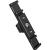 Hangsu Estensione per fotocamera leggera e resistente, doppie staffe di montaggio, design antiscivolo per microfono, luce LED, fotografia con doppia scarpa fredda