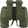 Generic Binocolo marino professionale 10 x 50 con bussola di navigazione e telemetro, prisma BaK-4, impermeabile, antiappannamento, per bird watching, caccia, adulti (verde)