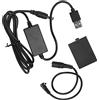 Denash LP-E10 Batteria per Pastella di Moda USB Koppler Koppler per Telecamere, Alimentazione Stabile per il Tempo di Tiro Prolungato, Adatto a 1100D / 1200D / 1300D / 1500D, Materiale Plastico di
