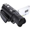 Yctze Videocamera 2.7K Videocamera FHD 24MP 1080P Digitale con Scuotimento 18X con Schermo a Colori Ruotabile a 270° da 0,0 Pollici 4K - Elettronica/Fotocamera e (SILVER)