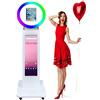 ZLPOWER Cabina fotografica portatile con software per iPad 10.2 11 11 12.9 pollici Photobooth Stand Shell Selfie Machine con controllo APP Schermo LCD e RGB LED Ring Light per il noleggio di feste