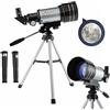 WANWEN Telescopio per adulti, 70 mm di apertura 300 mm di lunghezza focale telescopio rifrattore astronomico per bambini e principianti, telescopio da viaggio professionale con 2 oculari treppiede regolabile