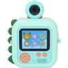 Dpofirs Fotocamera Digitale con Stampa Termica per Bambini Piccoli, Obiettivo Ruotabile a 180 Gradi, Schermo da 2,4 Pollici (ORANGE)