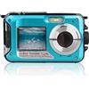 DIGNIFE Action Camera, Azione Camera 4K, Ultra 108 0P HD 6. 0FPS 2. 4MP. Fotocamera impermeabile, fotocamera subacquea antiurto, telecamere da 2,7 pollici di registrazione Sport(Blauw)