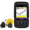 VChics Telecamera subacquea per la pesca, Fish Finder Monitor 2 in 1 200KHz / 83kHz Dual Sonar Frequenza Dual Sonar 328ft / 100m Detection Profondition Echo Sound per la pesca in kayak su lago ghiacciato(FF7