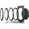 Kase K9 - Kit portafiltro quadrato in metallo da 100 mm con filtro magnetico CPL da 90 mm e anello adattatore 67/72-82 mm