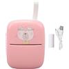 Haofy Mini Stampante, Domanda Sbagliata, Fotografia, Stampante Multifunzione Wireless a Connessione Rapida per l'ufficio Scolastico Domestico (PINK)