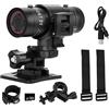 TALOEYH - Casco da bicicletta F9 Camera, HD 1080P Sport Action Camera, impermeabile Bike Car Video Recorder, 120 ° Grandangolo Sport DV Videoregistratore per Biciclette Moto Auto, Nero