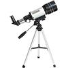 Generic Telescopio monoculare 8-12 per telescopio astronomico per bambini, telescopio per area di osservazione monoculare a rifrazione 150 volte con leva regolabile per treppiede portatile per ADU good
