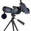 UsmAsk Binocolo telescopio 15-45X60 h HD Birdwatching Visualizzazione bersaglio Specchio Zoom Visione notturna in condizioni di scarsa illuminazione, può essere collegato al telefono cellulare