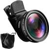 Generic Lente per telefoni cellulari fotocamera add-on ampia, angolo close-up opzioni | Clip zoom ottico premium, gadget per fotografia portatile leggero, strumento di acquisizione dei dettagli migliorato
