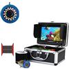 LLOOPK Fotocamera for la pesca subacquea Fish Finder Fotocamera for la pesca subacquea 7quot; 1000TVL15pcs LED bianchi + 15pcs lampada a infrarossi for pesca su ghiaccio/mare/inverno(30LEDs 30M cable)