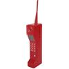 ETYUDPABV Ornamento in ferro per telefono cellulare retrò, modello di telefono cellulare in mattoni vintage, modello realistico di telefono cellulare d'epoca con antenna e tasti numerici per (Rossa)