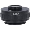Sxhlseller Adattatore per Obiettivo CTV per Stereomicroscopio Trinoculare per Fotocamera Industriale, Flessibile e Regolabile per Immagini Nitide, Adattatore con Attacco C per Fotocamera CCD, (0,35x)