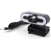Sxhlseller Webcam 4K per PC, Webcam USB per Computer con Microfono, Bellezza Automatica, Luce di Riempimento Brillante, Videocamera per Streaming per Giochi, Videochiamate