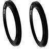 Fotasy (2 pz) 49-58MM Step-Up Ring Adapter, 49mm a 58mm Step Up Anello Filtro 49mm Maschio 58mm Femmina Stepping Up Ring per Obiettivo Fotocamera DSLR e ND UV CPL Filtro Infrarossi