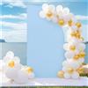 Mateju Copertura per Fondale ad Arco di Nozze in Spandex Tinta Unita Copertura Arco 2-faccia per Decorazione Cerimonia Festa Compleanno Banchetto (cornice non Incluso) (2.5ft (77x77cm),Blu)