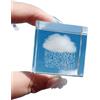 LXXOZ 1Pc Cubi Di Nuvole Piovose, Ornamenti Di Cristallo Di Decompressione Romantica E Curativa(40mm Rain cloud)