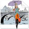 DIYthinker Lady River Bridge France Mark Landmark bandiera nazionale Architecture Custom paesaggio illustrazione modello occhiali panno di pulizia del pulitore dello schermo 5PCS
