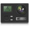 DIGNIFE Action Camera, Telecamera for fotocamera da esterno for fotocamera sportiva impermeabile 4K subacquea
