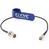 Eonvic RG179 75ohm HD SDI DIN 1.0/2.3 a BNC RF cavo coassiale per Blackmagic HyperDeck Shuttle, 30 cm., straight DIN-female BNC