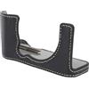 Plyisty Case a Mezza in Pelle X-M5, Custodia per Mezza Fotocamera Protettiva Nera per Fuji X-M5, con Spallatta