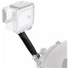 NovelGoal Supporto per braccio di estensione per casco compatibile con GoPro Action Camera CNC Staffa per casco adattatore treppiede adattatore per ciclismo equitazione (88 mm)