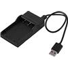 Tomantery Stazione Caricabatteria USB BLS1 BLS5 BLS50 Ricarica Rapida per Fotocamera Power Bank Laptop per Auto