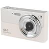 Xiuganpo Fotocamera Digitale 4K, Videocamera con Messa a Fuoco Automatica da 68 MP con Zoom Digitale 16X, Fotocamera Compatta per Vlogging con Schermo IPS da 2,8 Pollici, Memoria (grigio