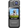 KVBRUI Mini telecamera Ultra HD 4K WiFi Videoregistratore digitale portatile Body Cam Visione notturna a infrarossi Sport DV Piccola videocamera(No WiFi)